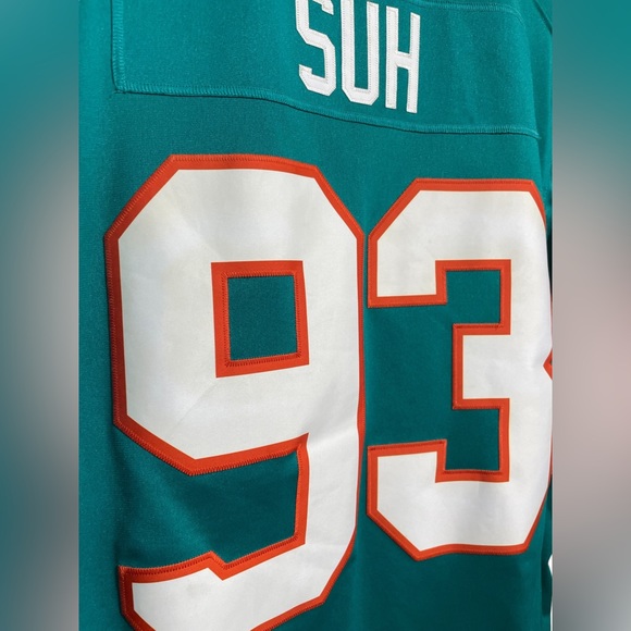 Miami Dolphins XL Stitched Jersey #93 SUH Nike NFL On Field - Picture 7 of 15